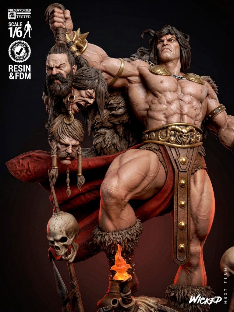 Conan STL 2 + Bust - Conan the Barbarian
