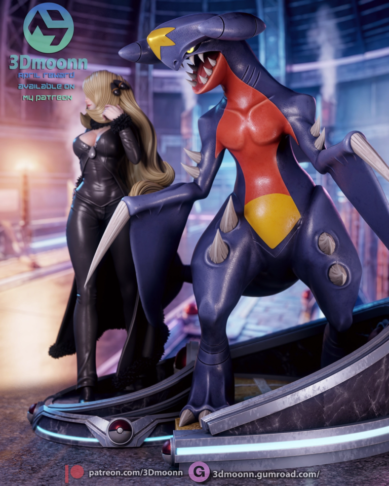 Cynthia STL + Bust + NSFW - Pokemon