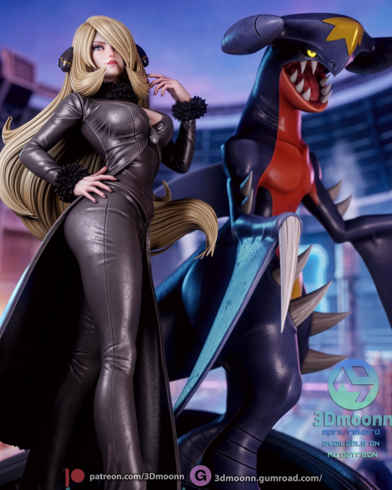 Cynthia STL + Bust + NSFW - Pokemon