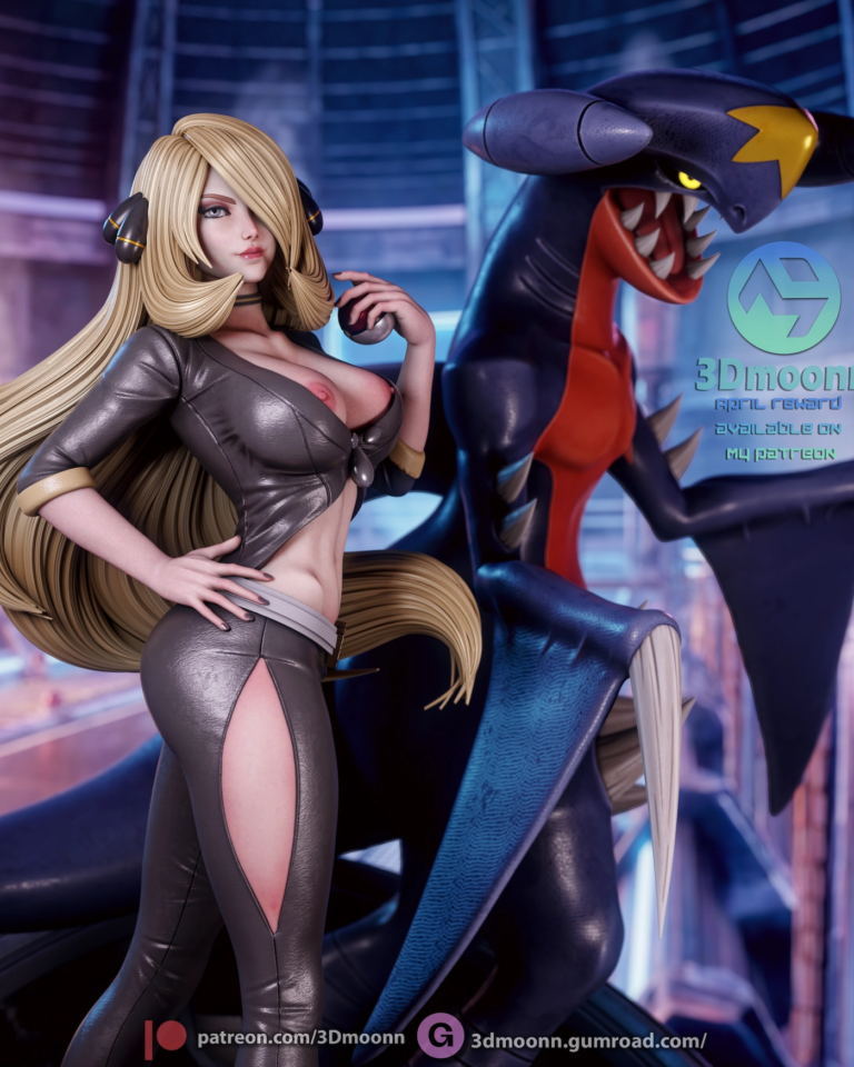 Cynthia STL + Bust + NSFW - Pokemon