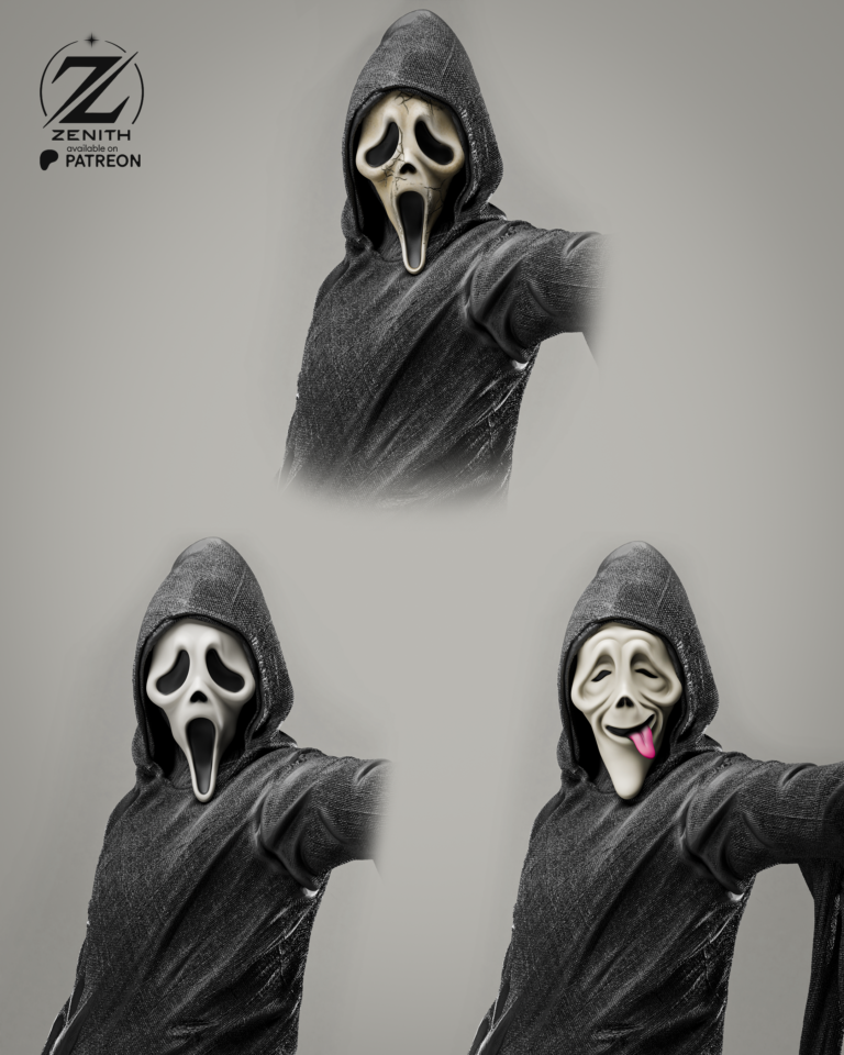 Ghostface STL 3 + Bust + Extras - Scream