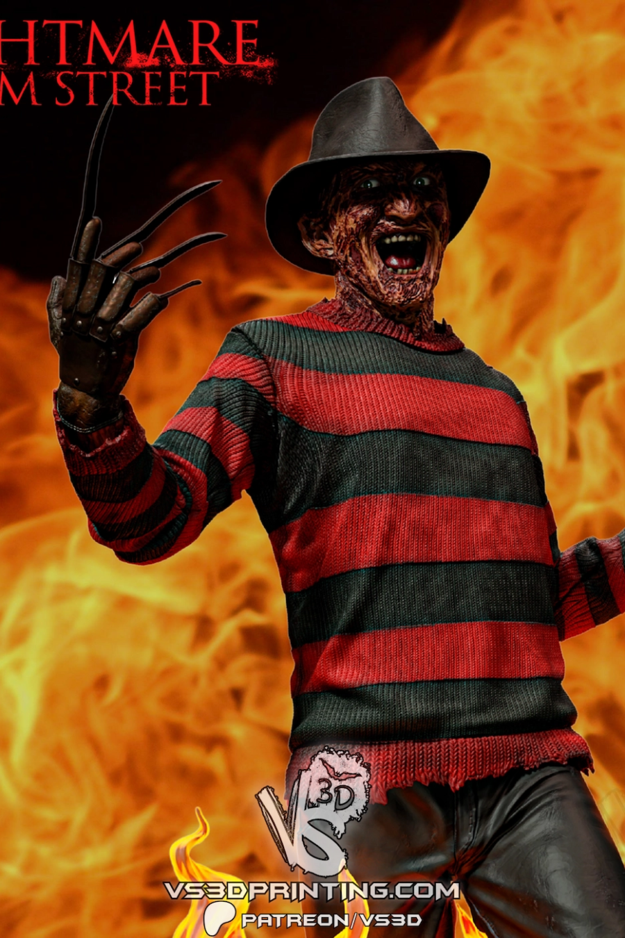 Freddy Krueger STL 2 - A Nightmare on Elm Street