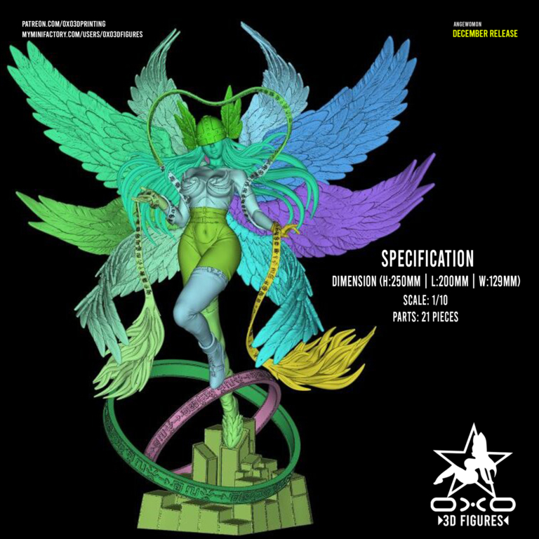 Angewomon STL 3 + NSFW - Digimon