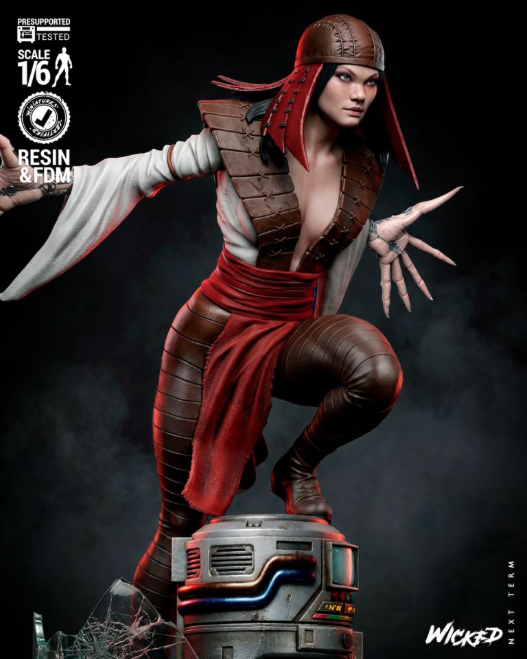 Lady Deathstrike STL + Bust - Marvel