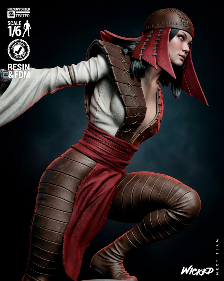Lady Deathstrike STL + Bust - Marvel