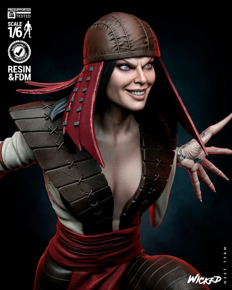 Lady Deathstrike STL + Bust - Marvel