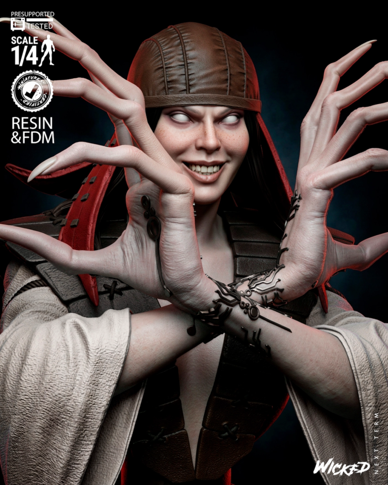 Lady Deathstrike STL + Bust - Marvel