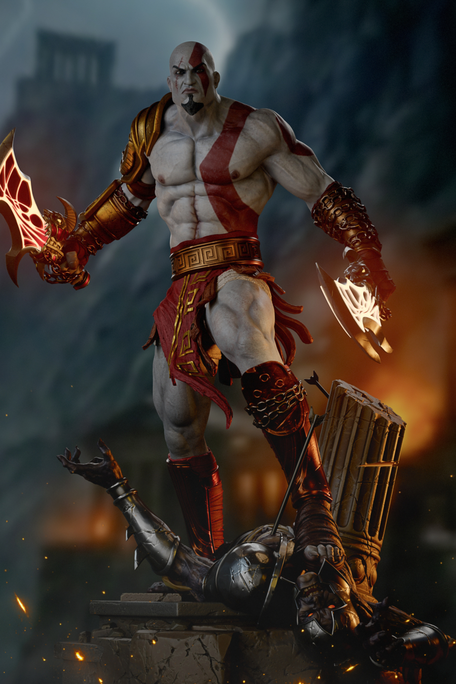 Kratos STL 10 + Bust - God of War
