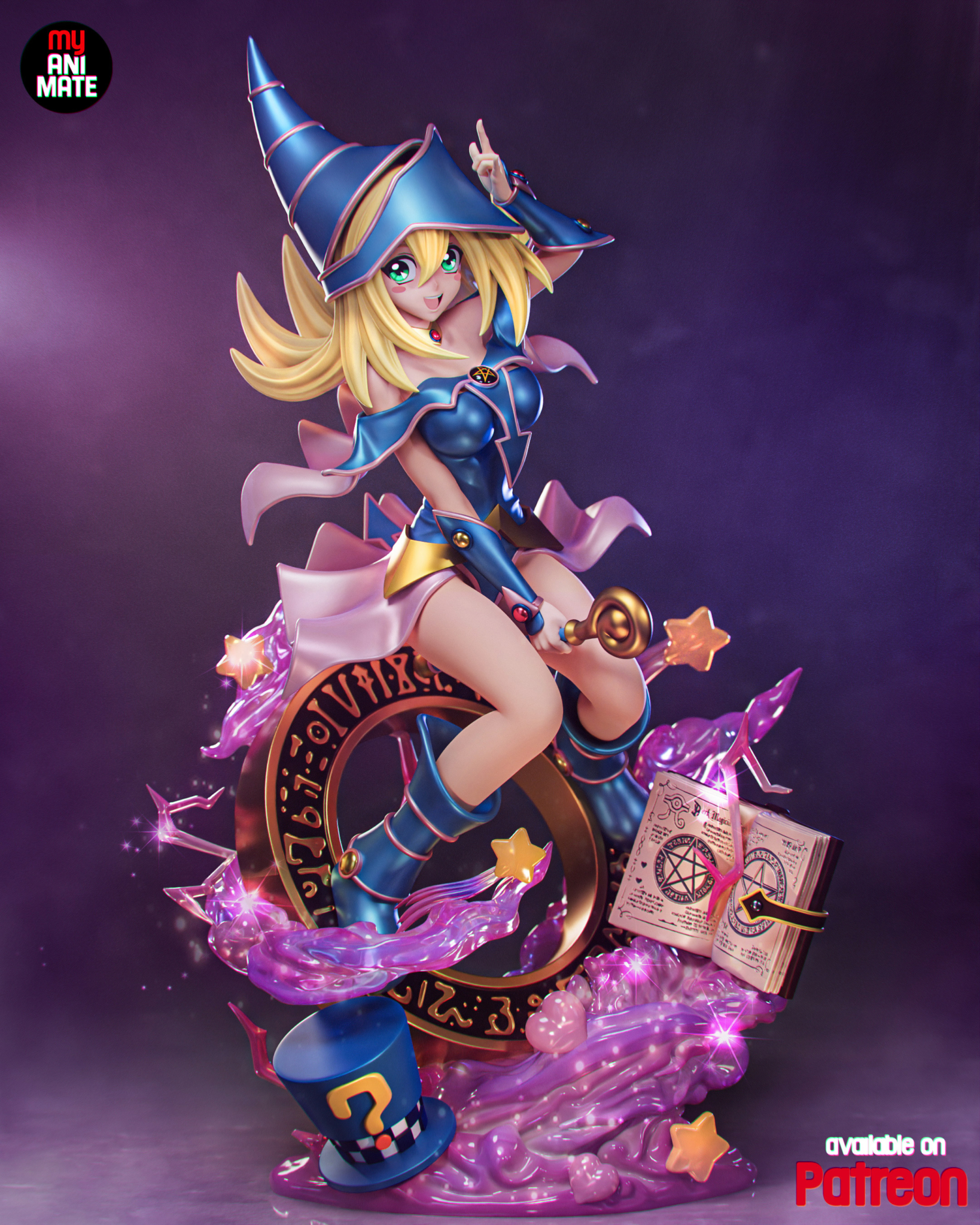 Dark Magician Girl STL 3 - Yu Gi Oh!