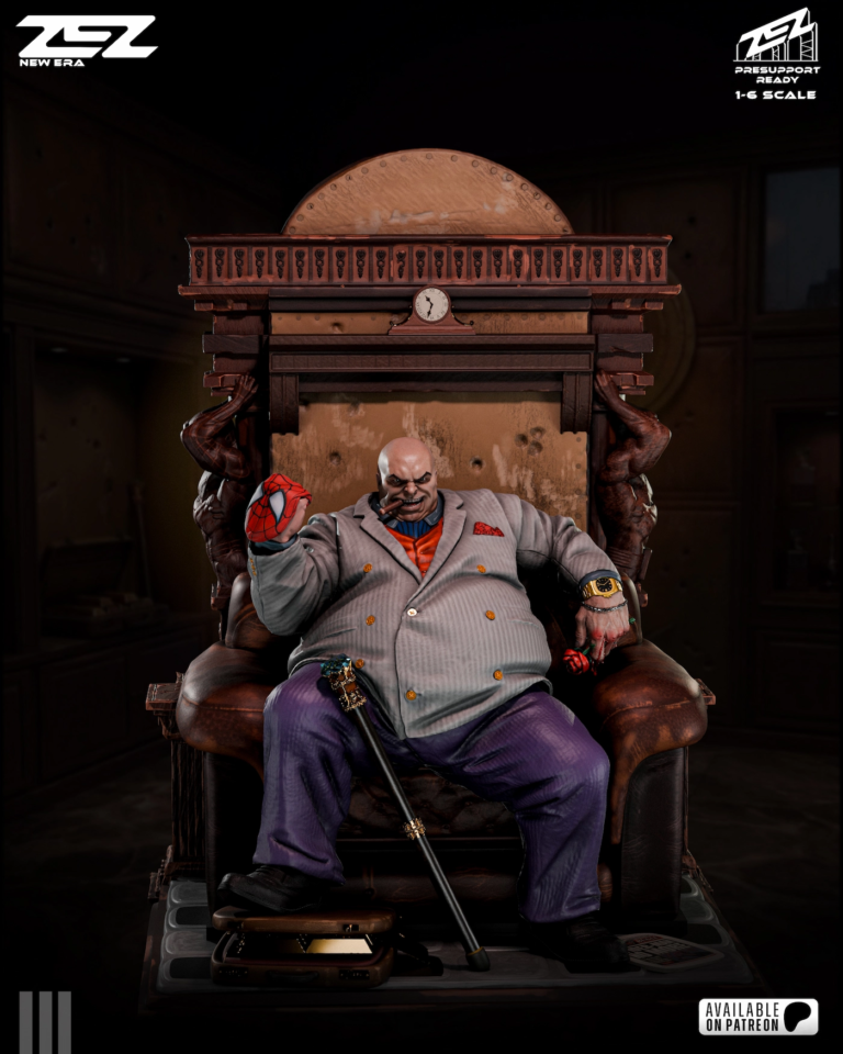 Kingpin on Throne STL - Marvel