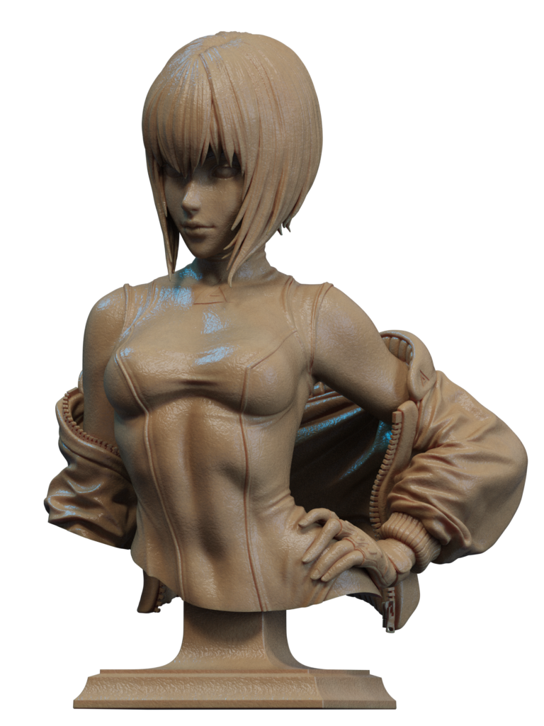 Motoko Kusanagi STL 4 + Bust - Ghost in the Shell
