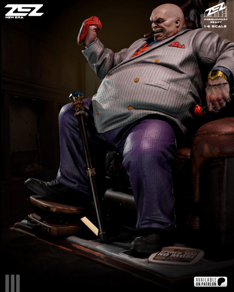 Kingpin on Throne STL - Marvel
