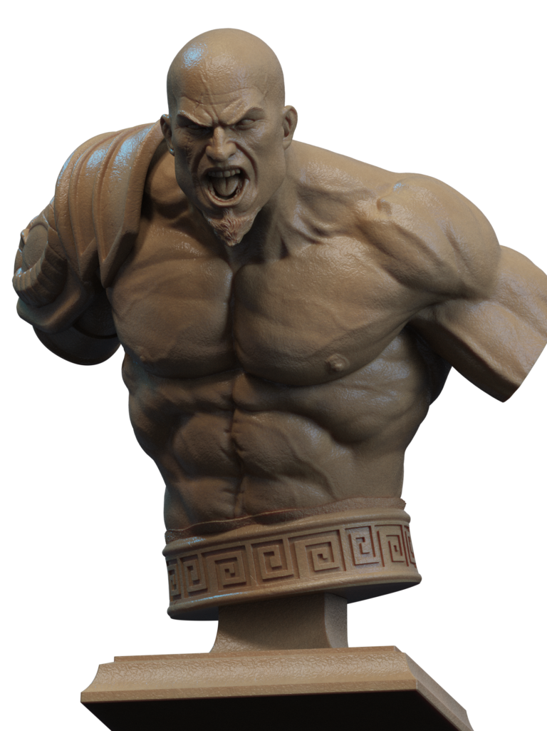 Kratos STL 10 + Bust - God of War