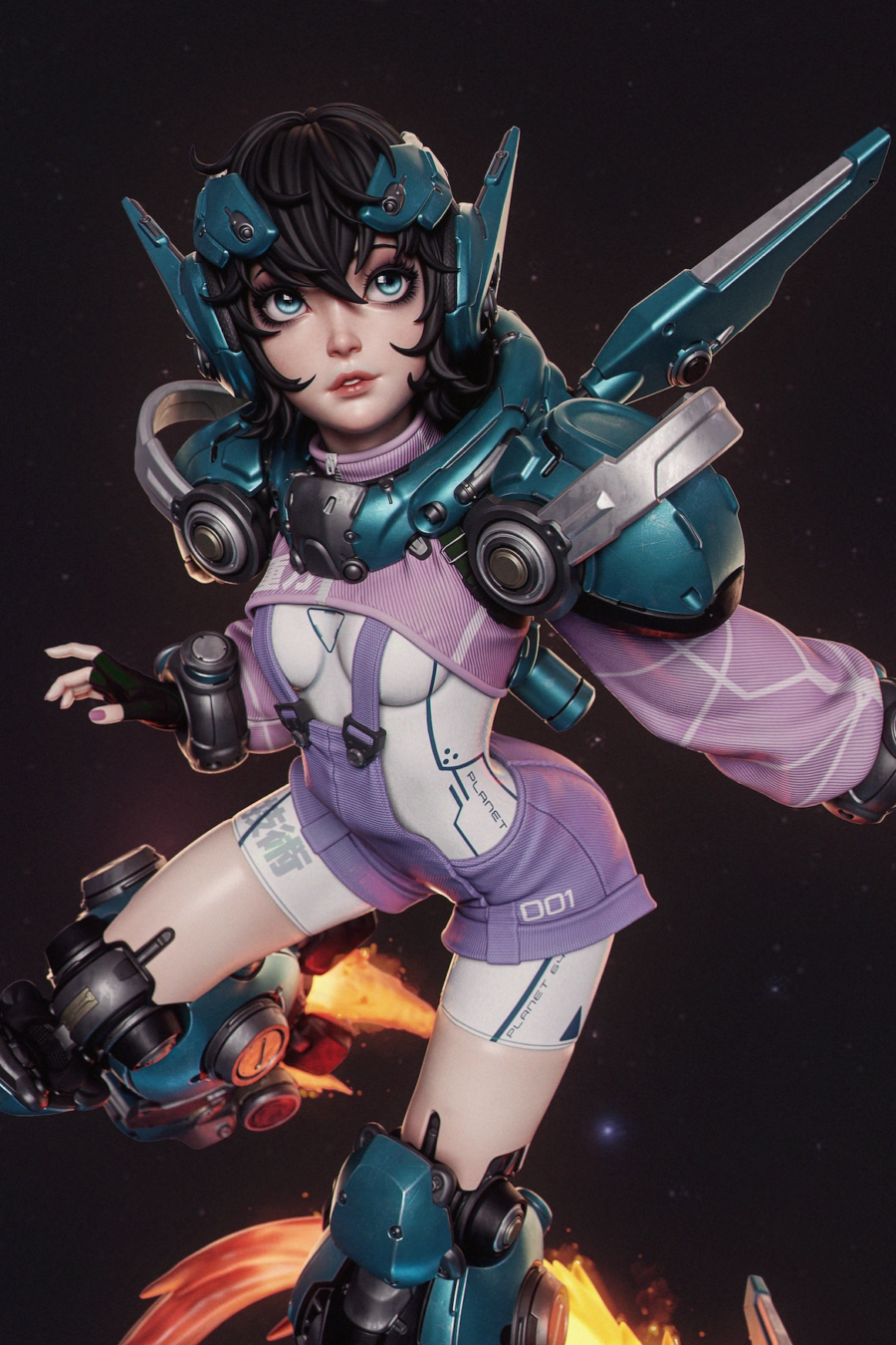Mecha Girl STL Cover