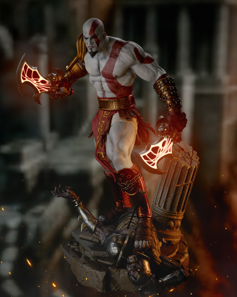 Kratos STL 10 + Bust - God of War