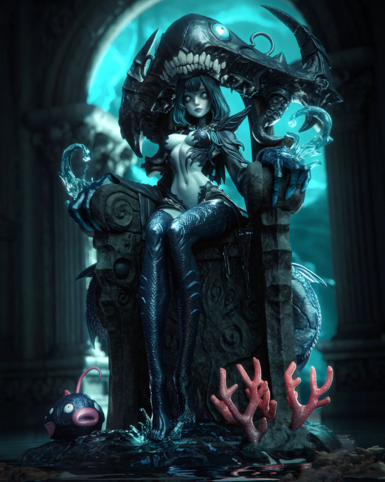 Azashara The Drowned Princess + Bust + NSFW - Fantasy