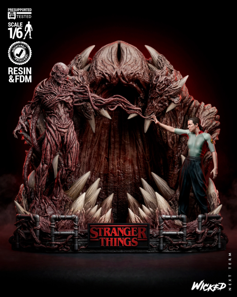 Eleven vs Vecna Diorama Cover