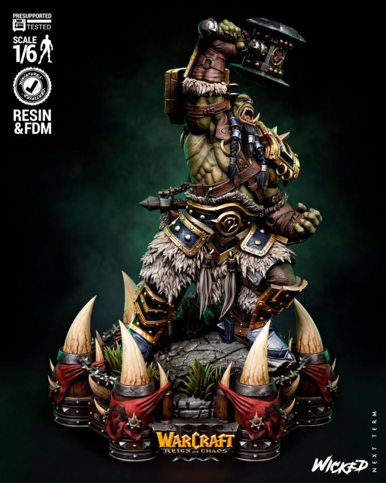 Warcraft 3 Diorama + Busts + Extras