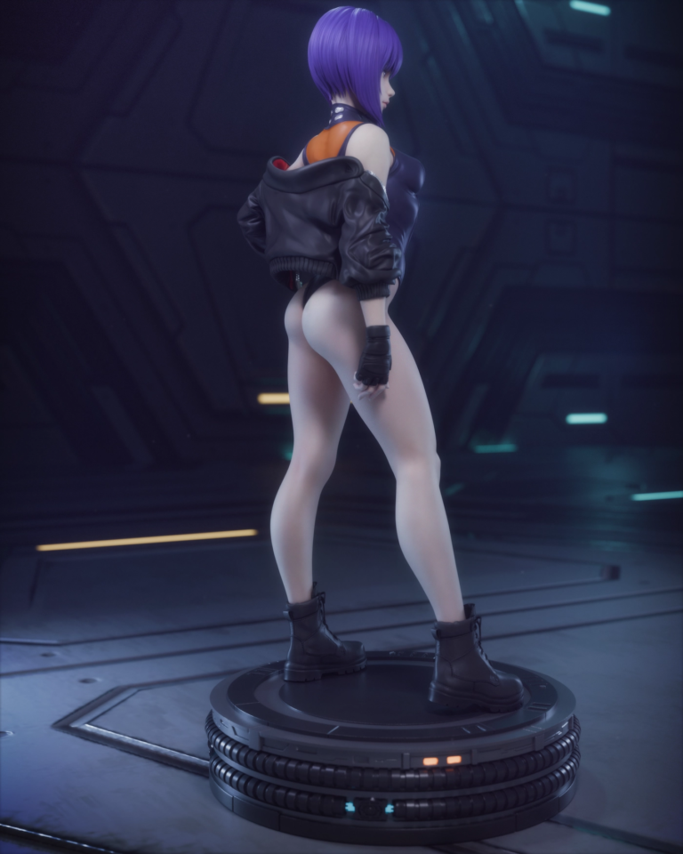 Motoko Kusanagi STL 4 + Bust - Ghost in the Shell