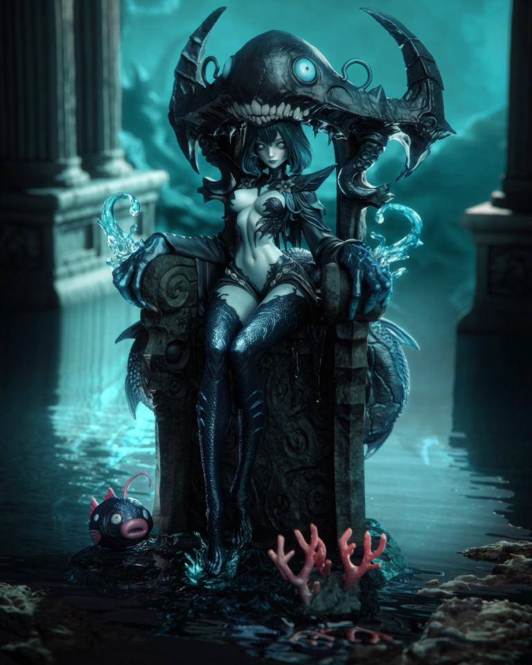 Azashara The Drowned Princess + Bust + NSFW - Fantasy