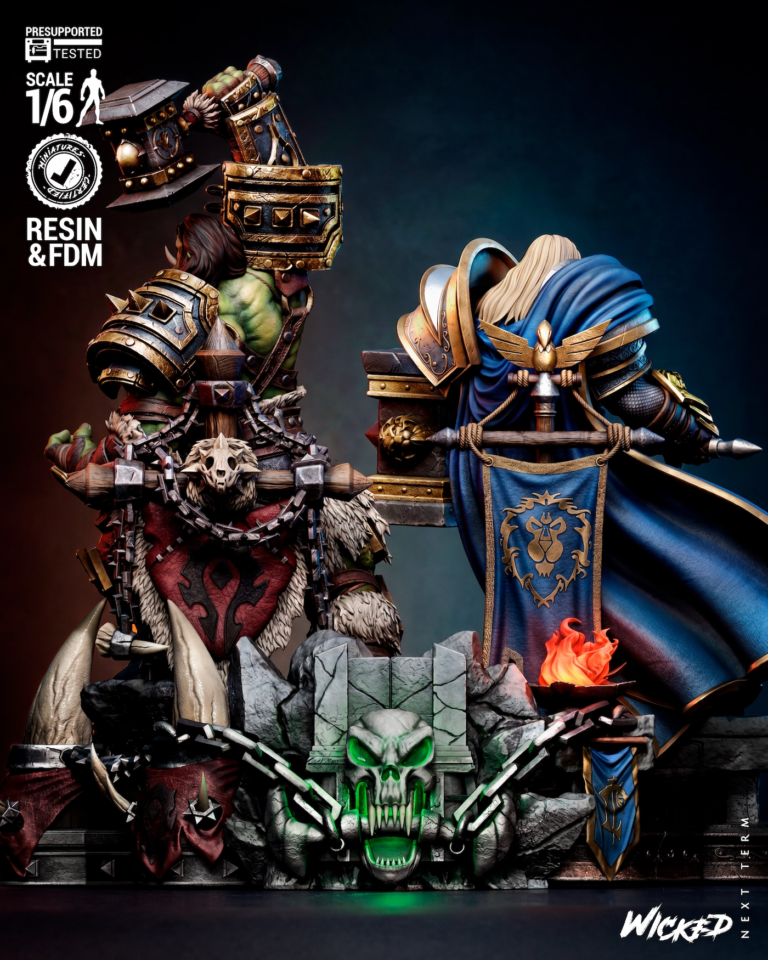 Warcraft 3 Diorama + Busts + Extras