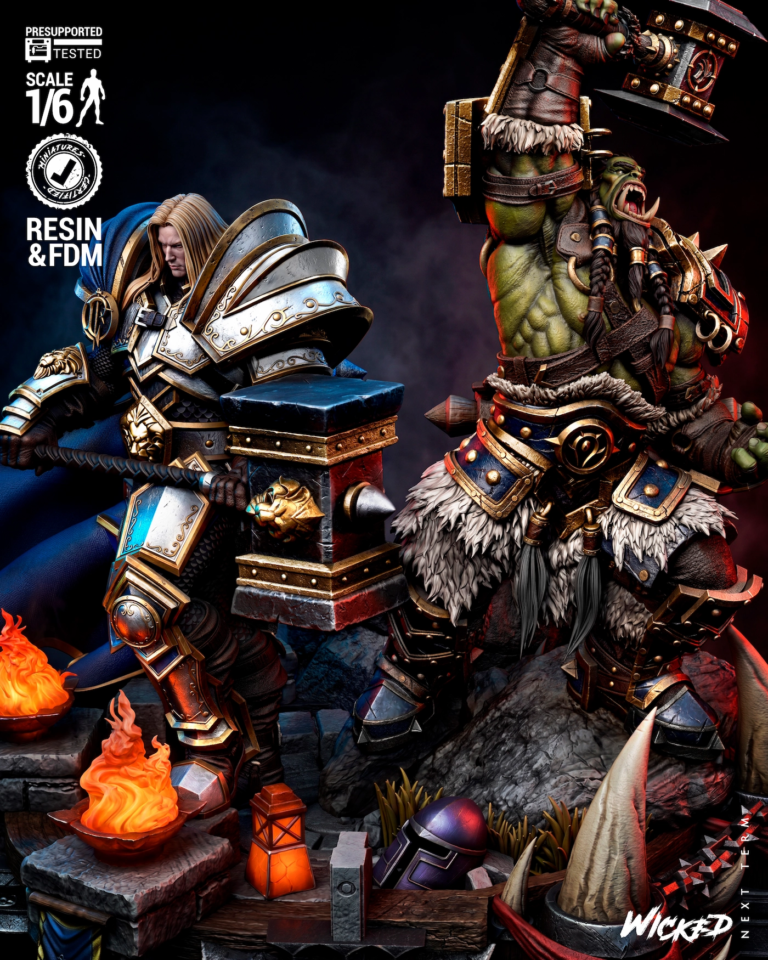 Warcraft 3 Diorama + Busts + Extras