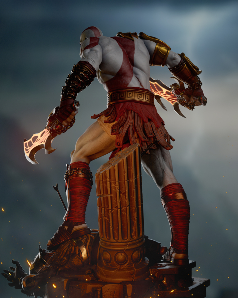 Kratos STL 10 + Bust - God of War