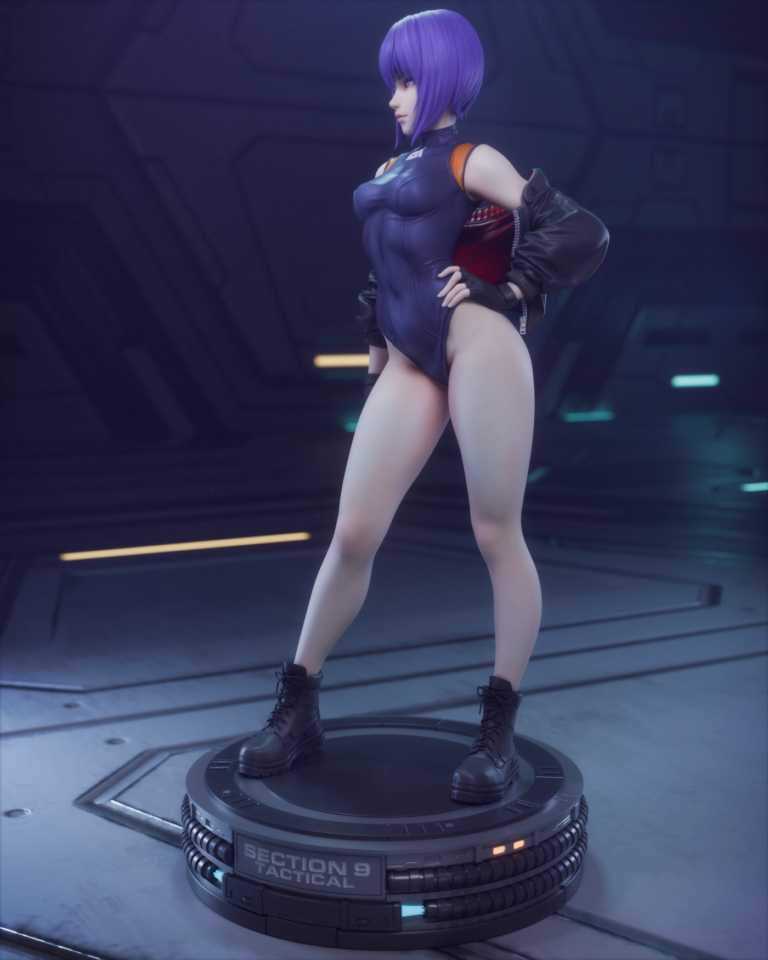 Motoko Kusanagi STL 4 + Bust - Ghost in the Shell