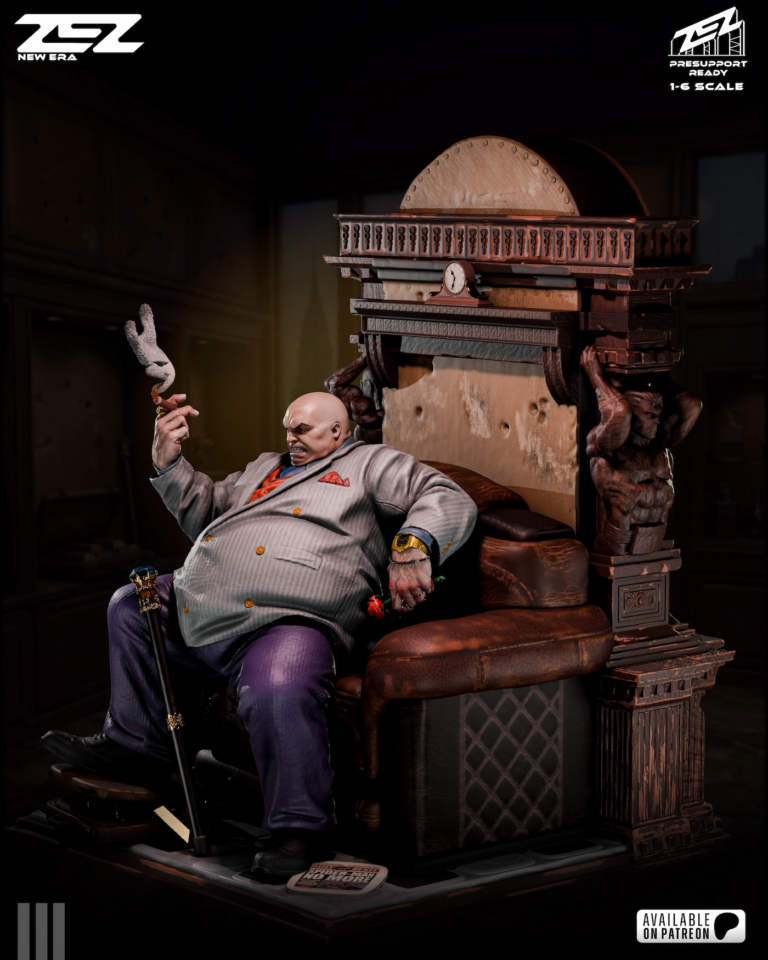 Kingpin on Throne STL - Marvel