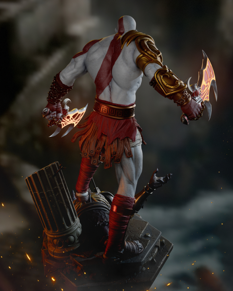 Kratos STL 10 + Bust - God of War