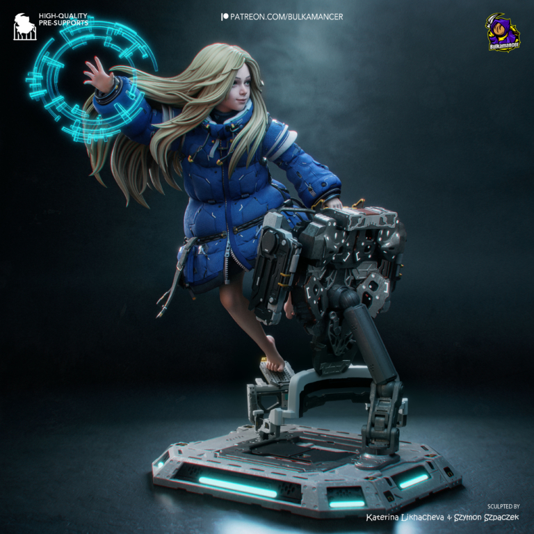 Diana and Hugh Diorama - Pragmata STL