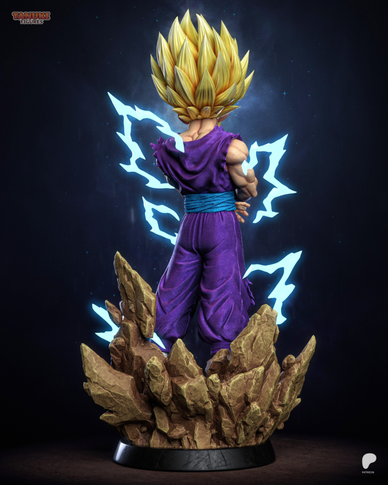 Gohan SSJ2 STL + Bust - Dragon Ball