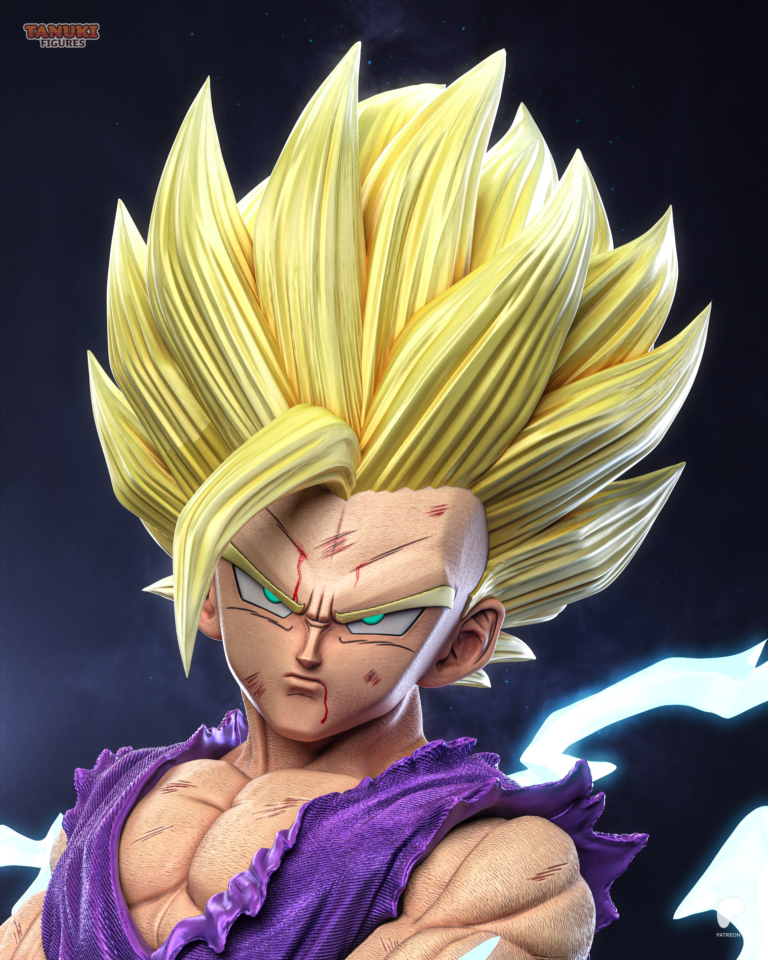 Gohan SSJ2 STL + Bust - Dragon Ball