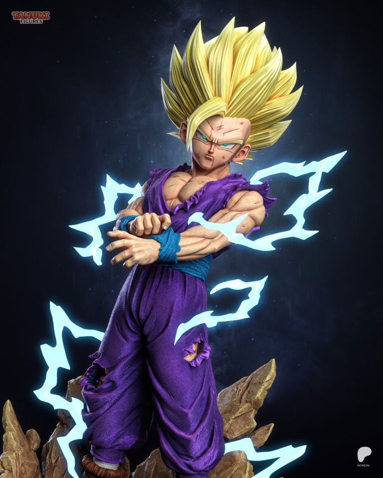 Gohan SSJ2 STL + Bust - Dragon Ball