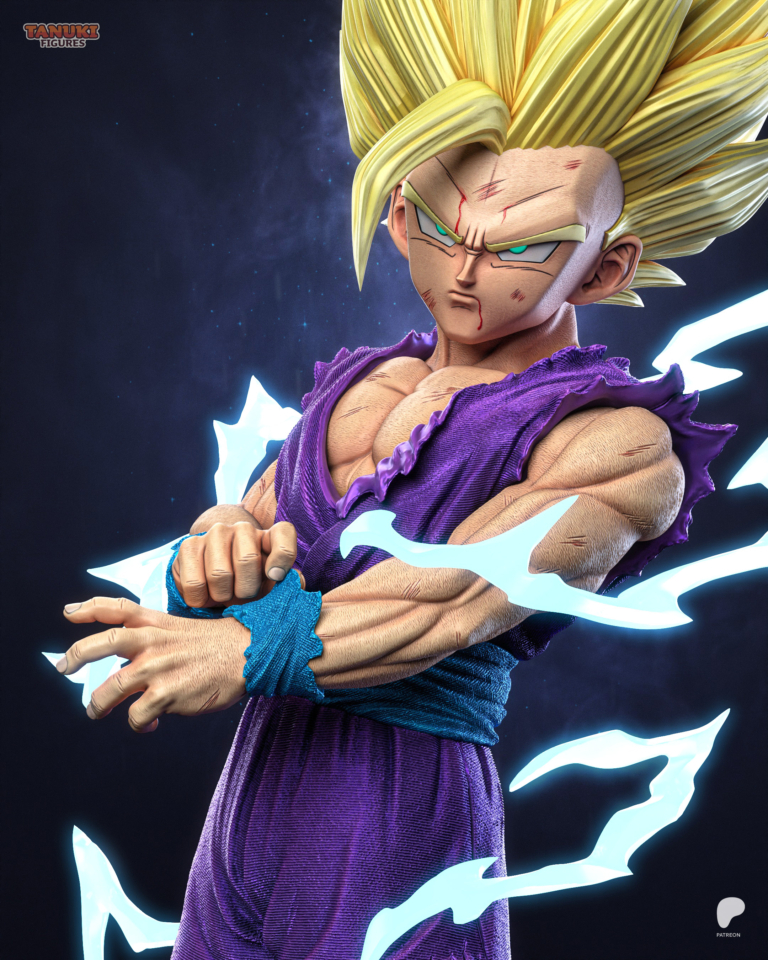 Gohan SSJ2 STL + Bust - Dragon Ball