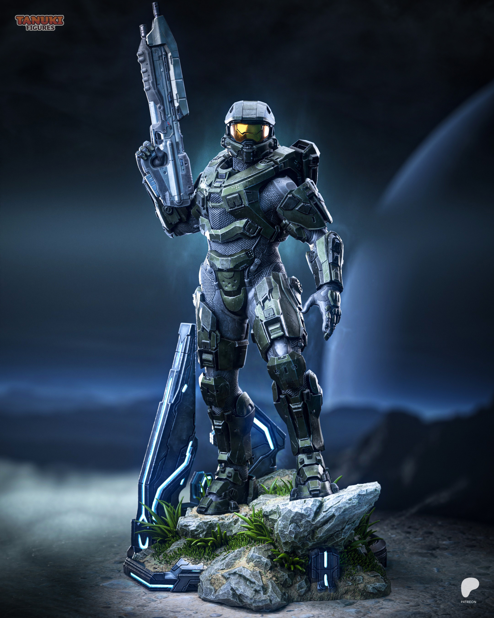 Master Chief STL 3 + Bust - Halo