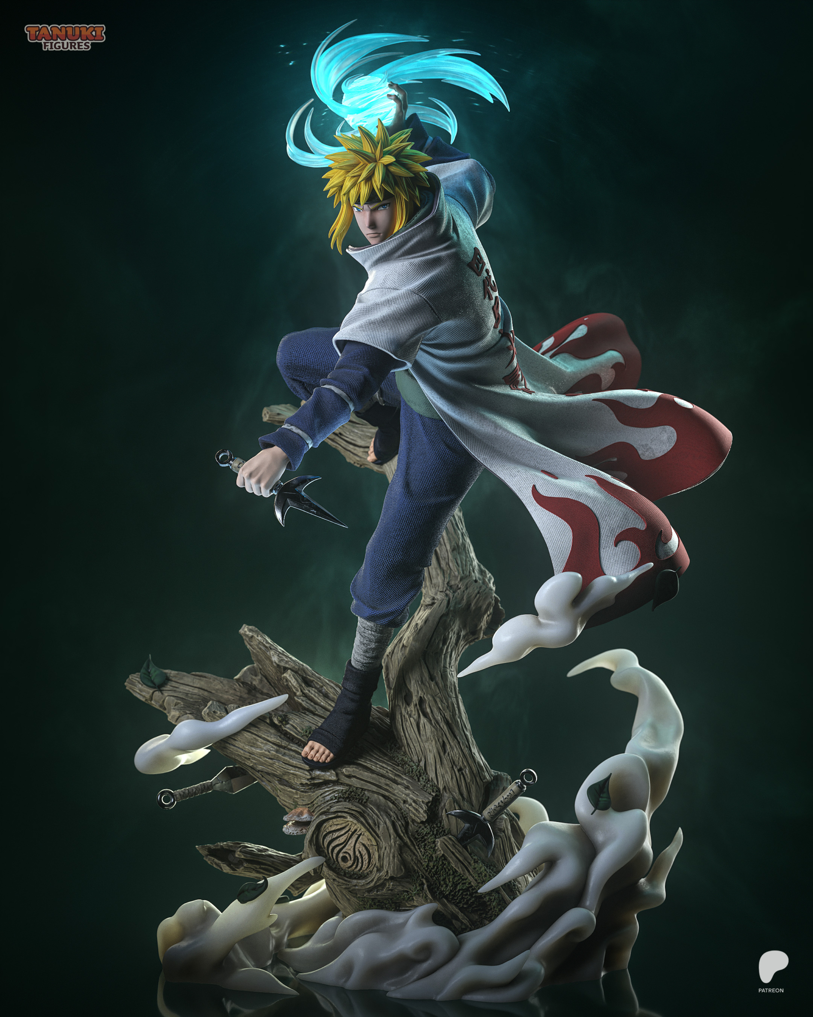 Minato Namikaze STL + Bust - Naruto