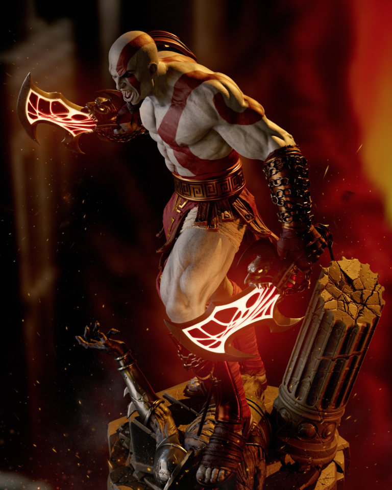 Kratos STL 10 + Bust - God of War