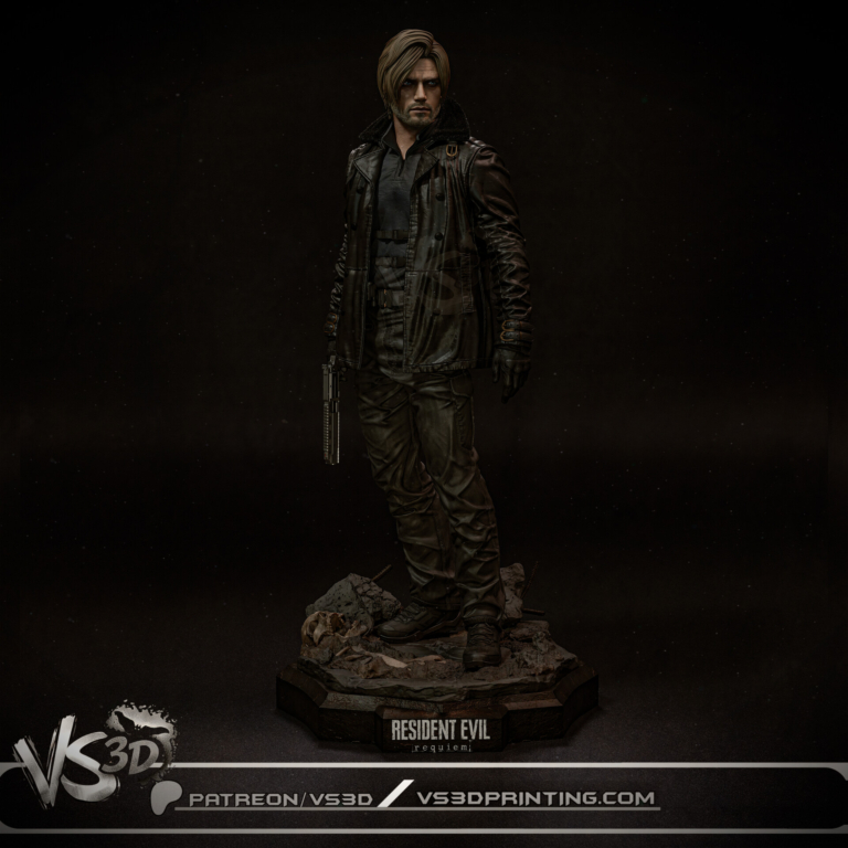 Leon S. Kennedy STL 7 + Bust - Resident Evil