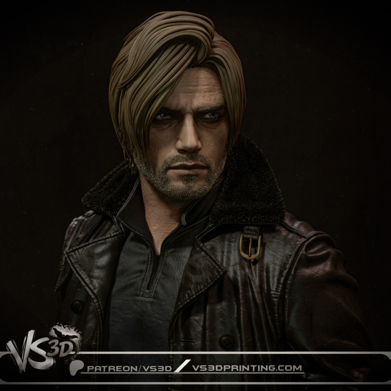 Leon S. Kennedy STL 7 + Bust - Resident Evil