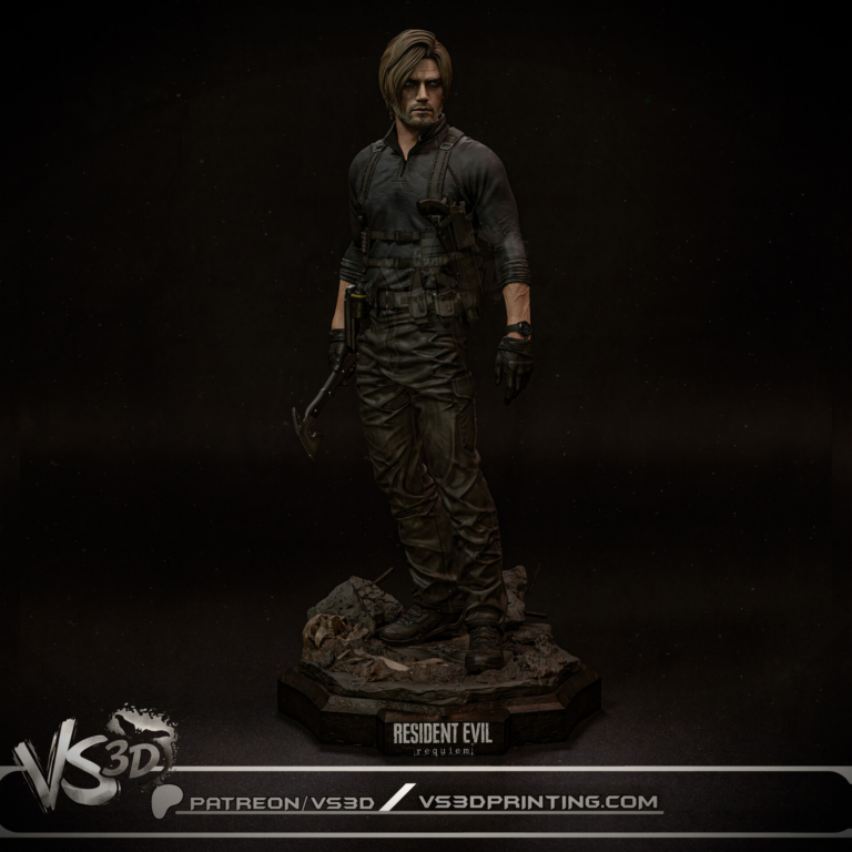 Leon S. Kennedy STL 7 + Bust - Resident Evil