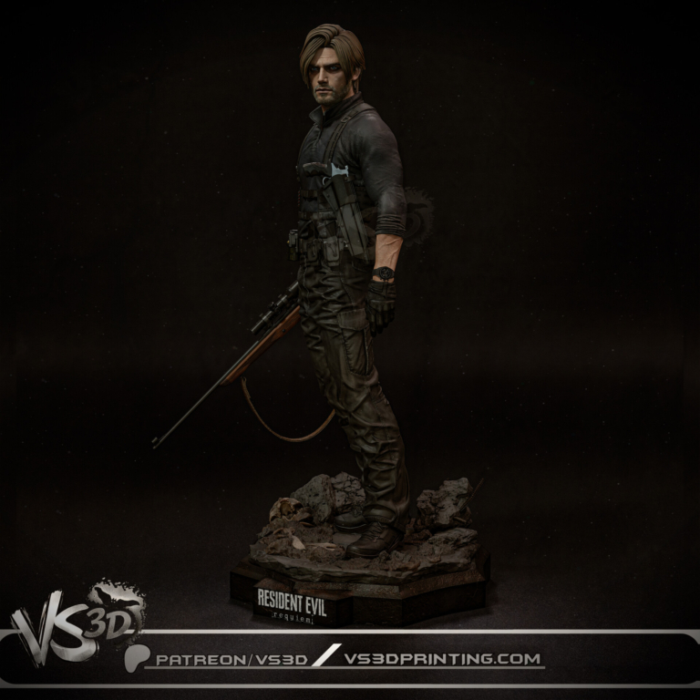 Leon S. Kennedy STL 7 + Bust - Resident Evil