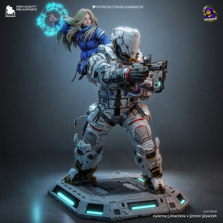 Diana and Hugh Diorama - Pragmata STL