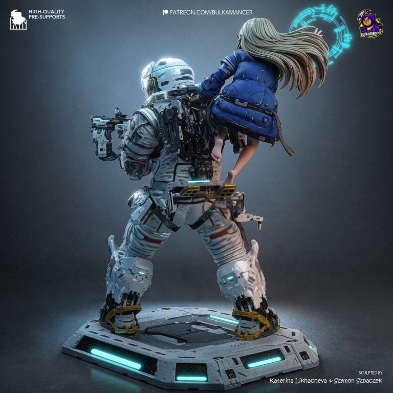 Diana and Hugh Diorama - Pragmata STL