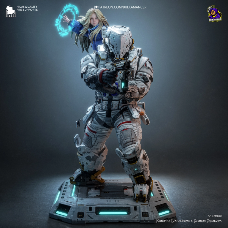 Diana and Hugh Diorama - Pragmata STL