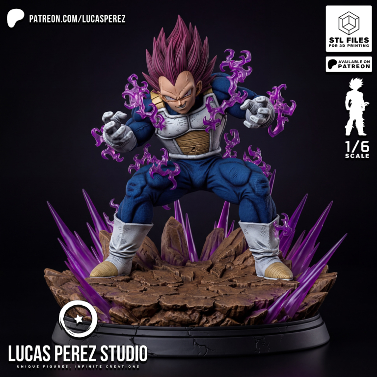 Vegeta Ultra Ego STL Cover