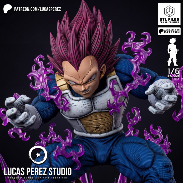 Vegeta Ultra Ego STL 2 - Dragon Ball