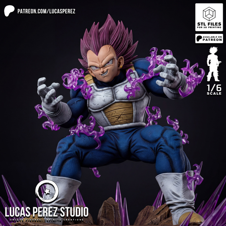 Vegeta Ultra Ego STL 2 - Dragon Ball