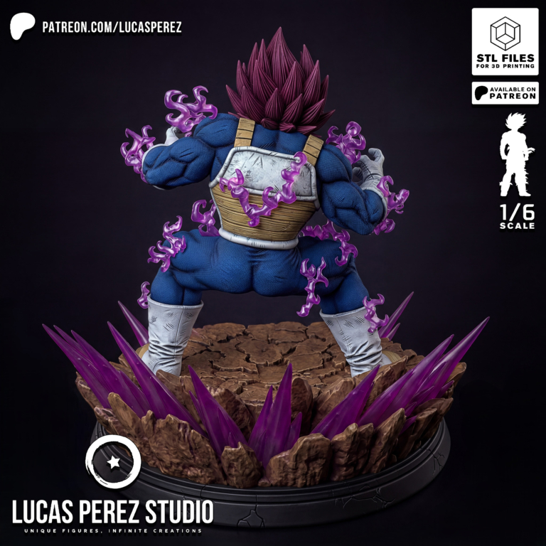 Vegeta Ultra Ego STL 2 - Dragon Ball