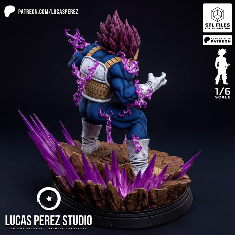 Vegeta Ultra Ego STL 2 - Dragon Ball